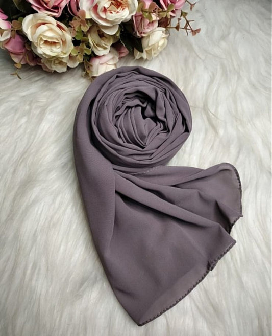Chiffon Grey Hijab